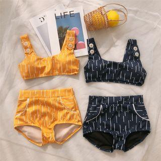 Set: Bikini Top + High Waist Bottom