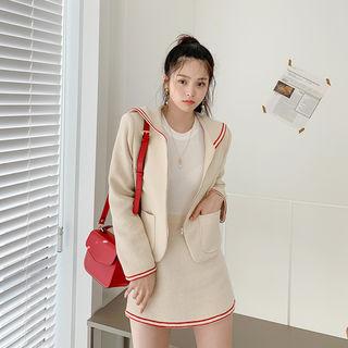 Ringer Sailor-collar Zip Jacket