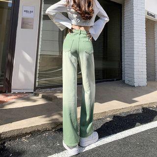 High Waist Ombre Loose Fit Jeans (various Designs)