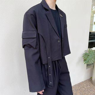 One-button Cropped Blazer