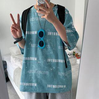Short-sleeve Printed Oversize Tee