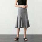 Gingham Flare Midi Skirt