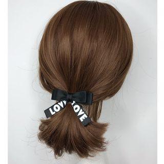 Love Lettering Bow Hair Clip