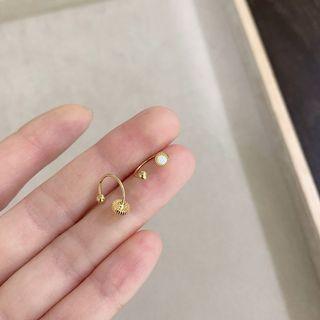 Opal Stainless Steel Swing Earring