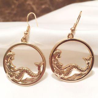Mermaid Hoop Earring / Clip-on Earring
