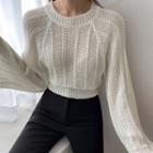 Raglan Crop Summer Sweater