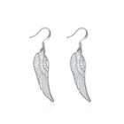Fashion Simple Wings Earrings Silver - One Size