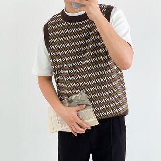 Zigzag Pattern Sweater Vest