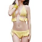 Tasseled Crochet Bikini