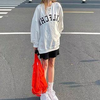 Letter Embriodered Sweatshirt