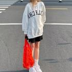 Letter Embriodered Sweatshirt
