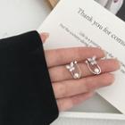 Butterfly Faux Pearl Earring
