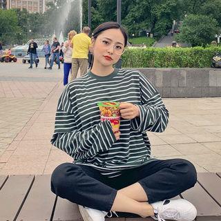 Striped Colored Cotton T-shirt