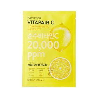 Nature Republic - Vitapair C 7 Days Whitening Mask Sheet 23ml X 1 Pc