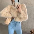 Furry Crop Pullover - 2 Colors