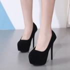 Platform Stiletto Heel Pumps