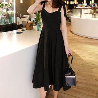 Wide Strap A-line Dress