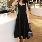 Wide Strap A-line Dress