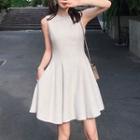 Sleeveless / Short-sleeve A-line Mini Dress