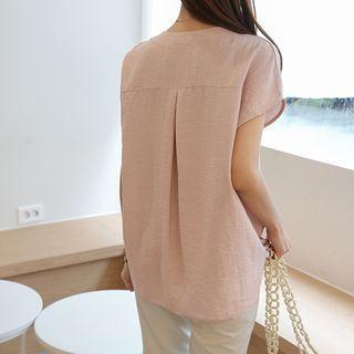 Dolman-sleeve Silky T-shirt
