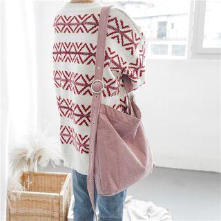 Plain Corduroy Tote Bag