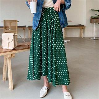 Dotted Flare Skirt
