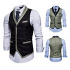 V-neck Two-tone Vest