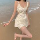 U-neck Cutout Mini Tank Dress