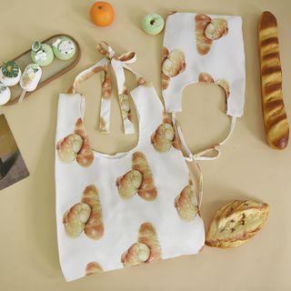 Bread Print Canvas Shopper Bag