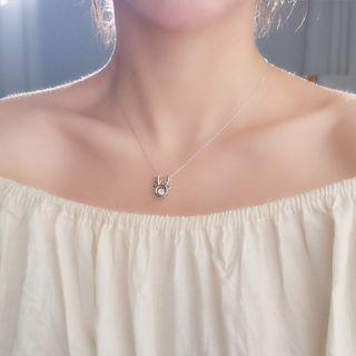 Elk Necklace Silver - One Size