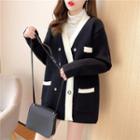 Contrast Tri Cardigan