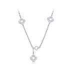 Simple Four-leafed Clover Necklace Silver - One Size