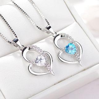 Heart 925 Sterling Silver Pendant 925silver - Pendant - One Size