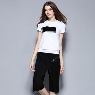 Set: Panel Short-sleeve T-shirt + Shorts