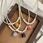 Floral Beaded Necklace