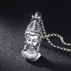 925 Sterling Silver Buddha Pendant / Necklace