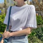 Set Of 3: Plain Cotton T-shirt