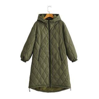 Hooded Midi Quilted Jacket