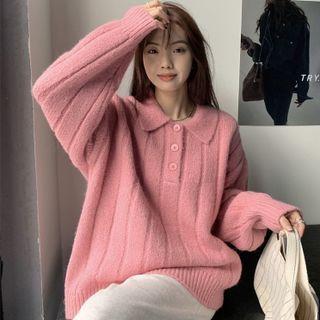 Contrast Trim Sweater / Cardigan