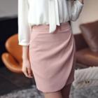 Wrap-front Skirt