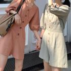 Lantern-sleeve Playsuit