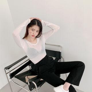 See-through Slim Top In 7 Colors