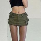 Cargo Pencil Mini Skirt