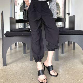 High-waist Jogger Dress Pants