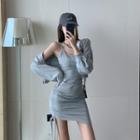 Zipped Jacket / Spaghetti Strap Dress