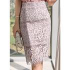 Slit-side Laced Skirt