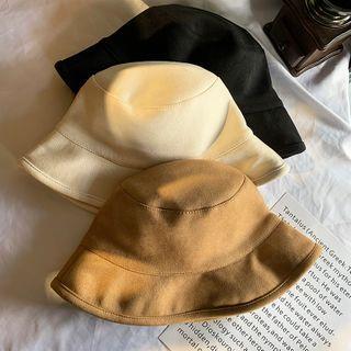 Faux Suede Reversible Bucket Hat