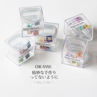 Set Of 5: Cartoon Coil Hair Tie (various Designs)