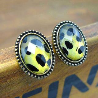 Leopard Earrings Copper - One Size