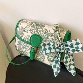 Print Silk Scarf Shoulder Bag